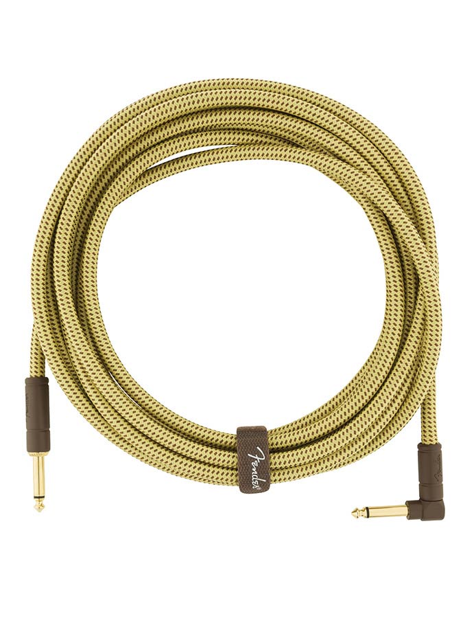 Fender Deluxe Series instrument cable 5.5m Tweed angled - 2