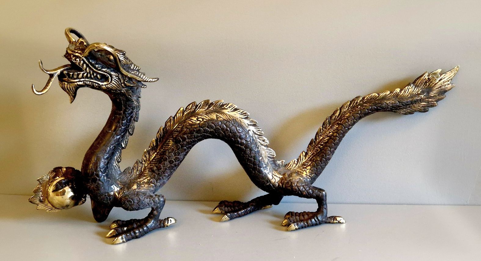 Bronstaty Drake från Java, Indonesia - 60cm - 4