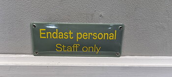 Vain henkilökunnalle