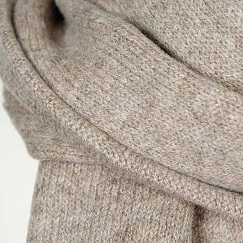 Beige Stickad  Halsduk av Jakull