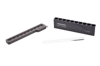 Armanov ​​​​​Ammo Checker 10rd with Quick Transfer Cover and OAL Checker - 9mm