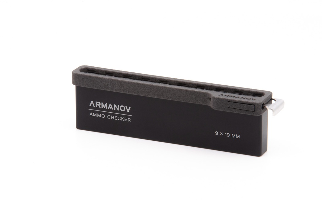 Armanov ​​​​​Ammo Checker 10rd with Quick Transfer Cover and OAL Checker