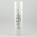 Raymond Peynet (1970s) White Cylinder Vase with Couple Motif 31 cm