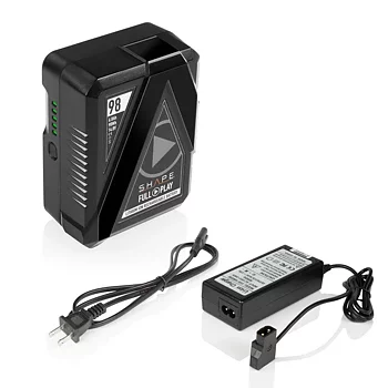 SHAPE Full Play V-Mount Battery Kit with Portable D-Tap Charger