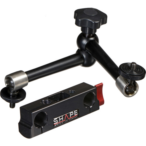 SHAPE 15MM ROD BLOC WITH THREADS  ¼ -20  ⅜-16 with MAGIC ARM 11 " – för filmskapare