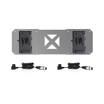 SHAPE 2 x Gold Mount Plates & D-Tap Cables for Atomos Sumo