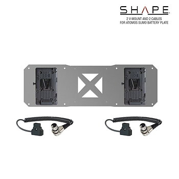 SHAPE 2 x V-Mount Plates & D-Tap Cables for Atomos Sumo