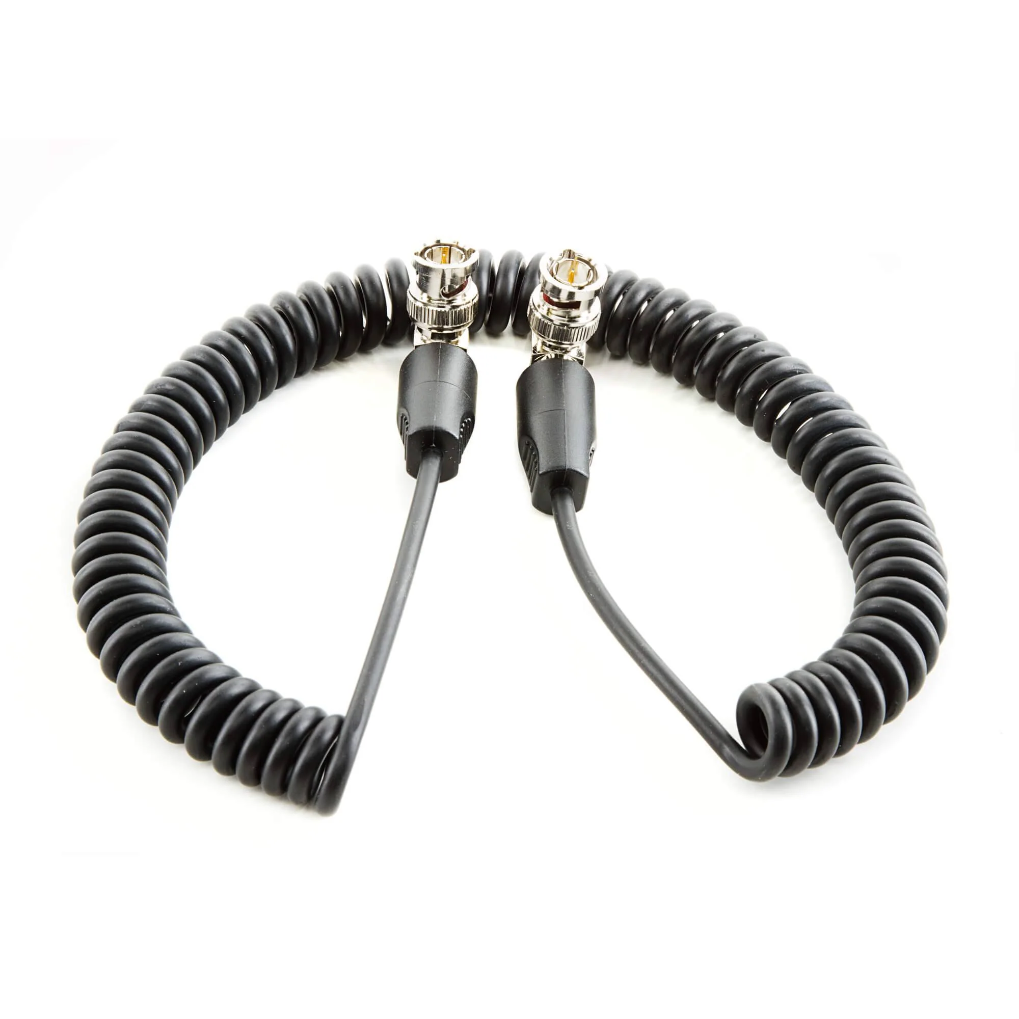 SHAPE SDI Coiled Cable 90-Degree BNC Connectors