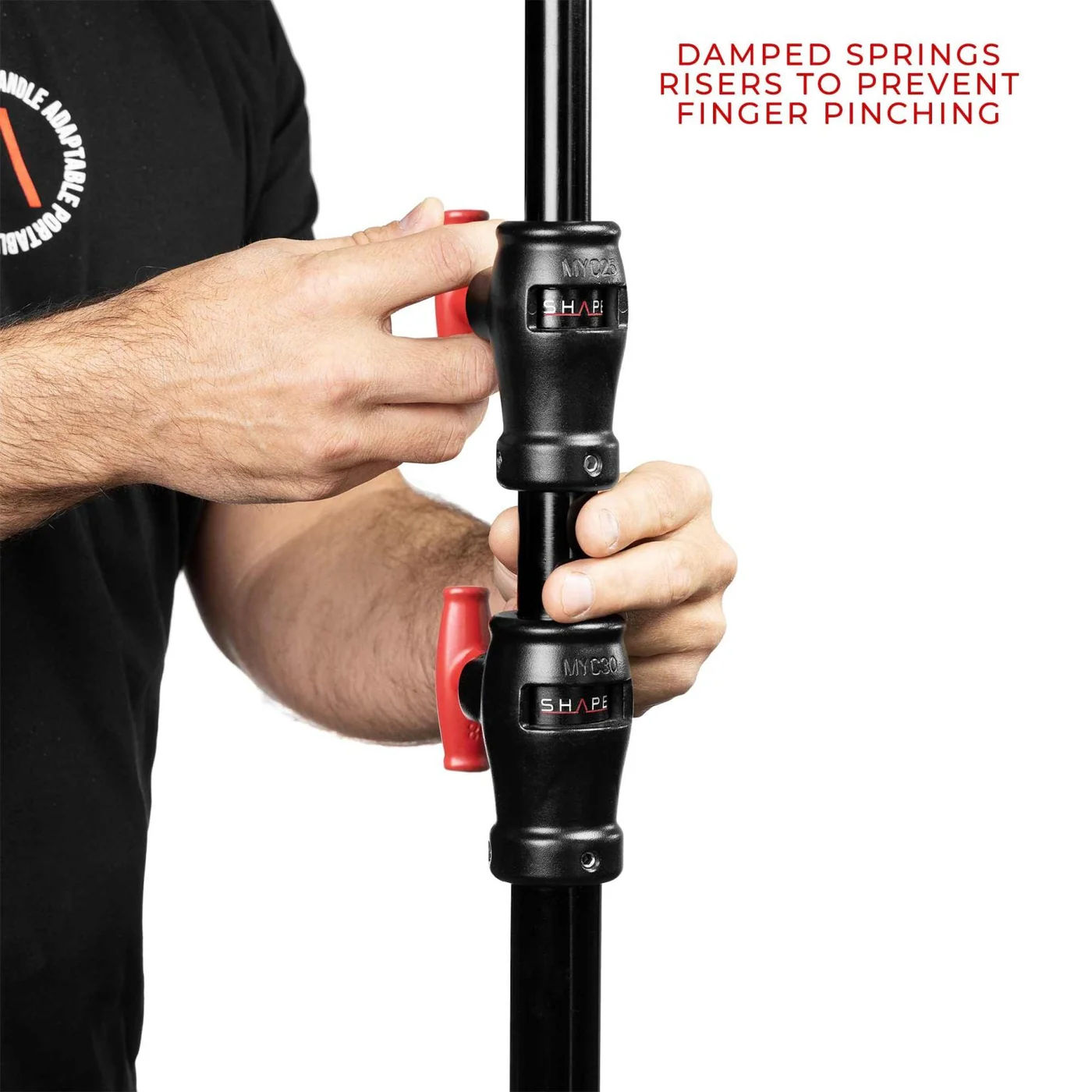 SHAPE 20’’ C-Stand Sliding Leg Black 5.25’ - 3