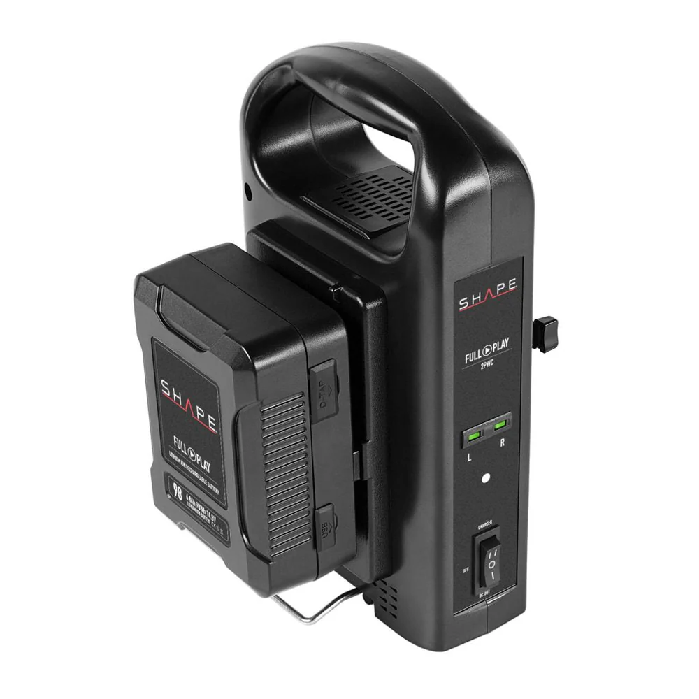 SHAPE 2x 98Wh V-Mount Batteries and Charger – för filmskapare - 9