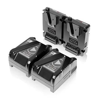 SHAPE 2x Mini V-Mount 99WH Batteries + Dual V-Mount Hot Swap Plate