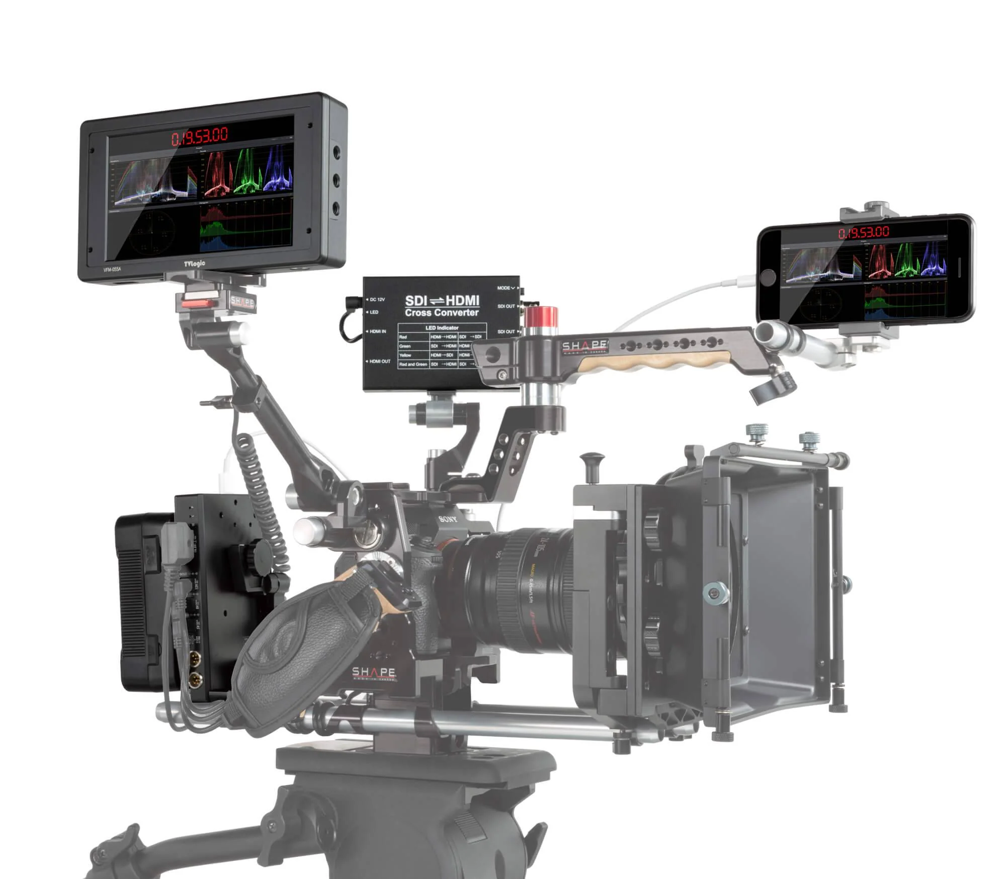 SHAPE 98 WH battery kit d-box camera power and charger for Sony a7R3, a7S3, a73 and a7R4 – för filmskapare - 2