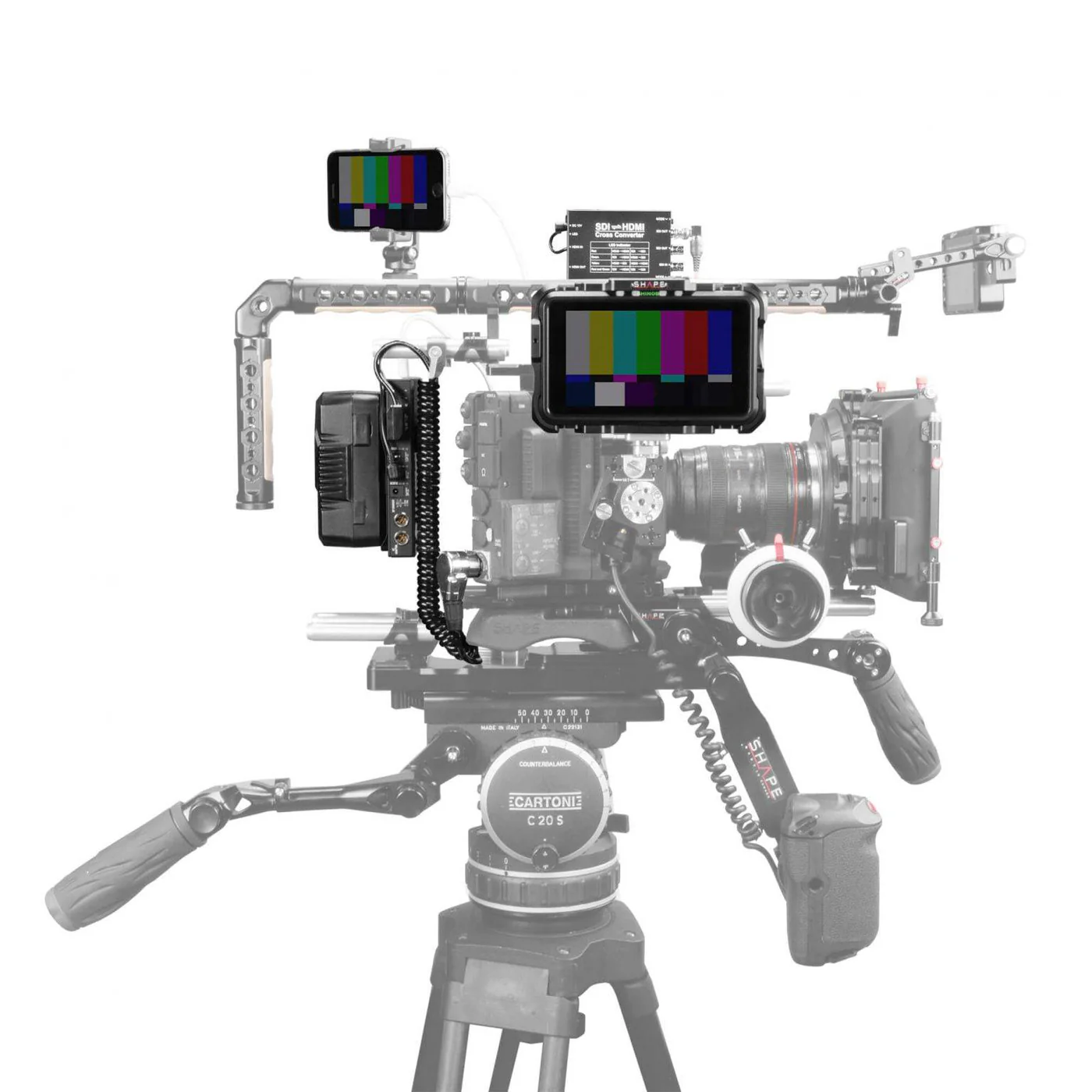 SHAPE 98Wh BATTERY KIT, D-box Camera Power and Charger for Canon C500 MKII and C300 MKIII - 2