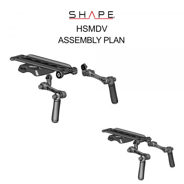 SHAPE ARRI DOVETAIL SHOULDER MOUNT WITH HAND15 HANDLES – för filmskapare - 17