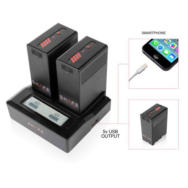 SHAPE BP-U Dual LCD Charger - 4