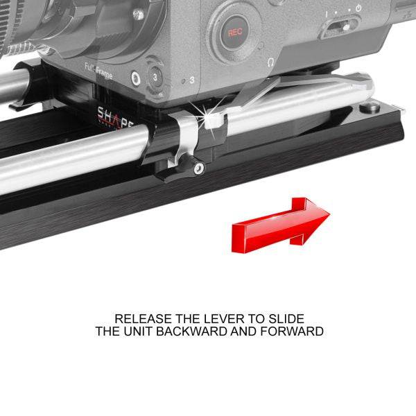 SHAPE BRIDGE PLATE 15MM STUDIO ARRI STANDARD AND 12" DOVETAIL PLATE - 5