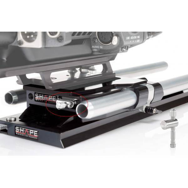SHAPE BRIDGE PLATE 19MM STUDIO ARRI STANDARD AND 12" DOVETAIL PLATE - 3