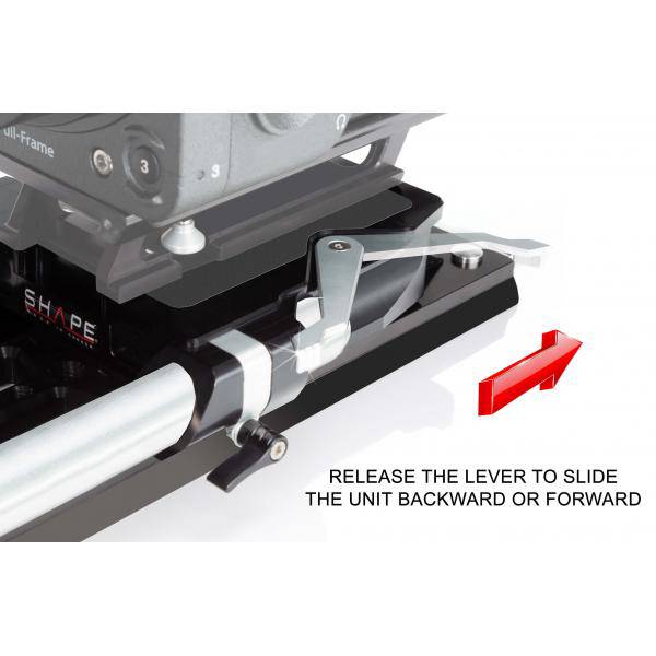 SHAPE BRIDGE PLATE 19MM STUDIO ARRI STANDARD AND 12" DOVETAIL PLATE - 4