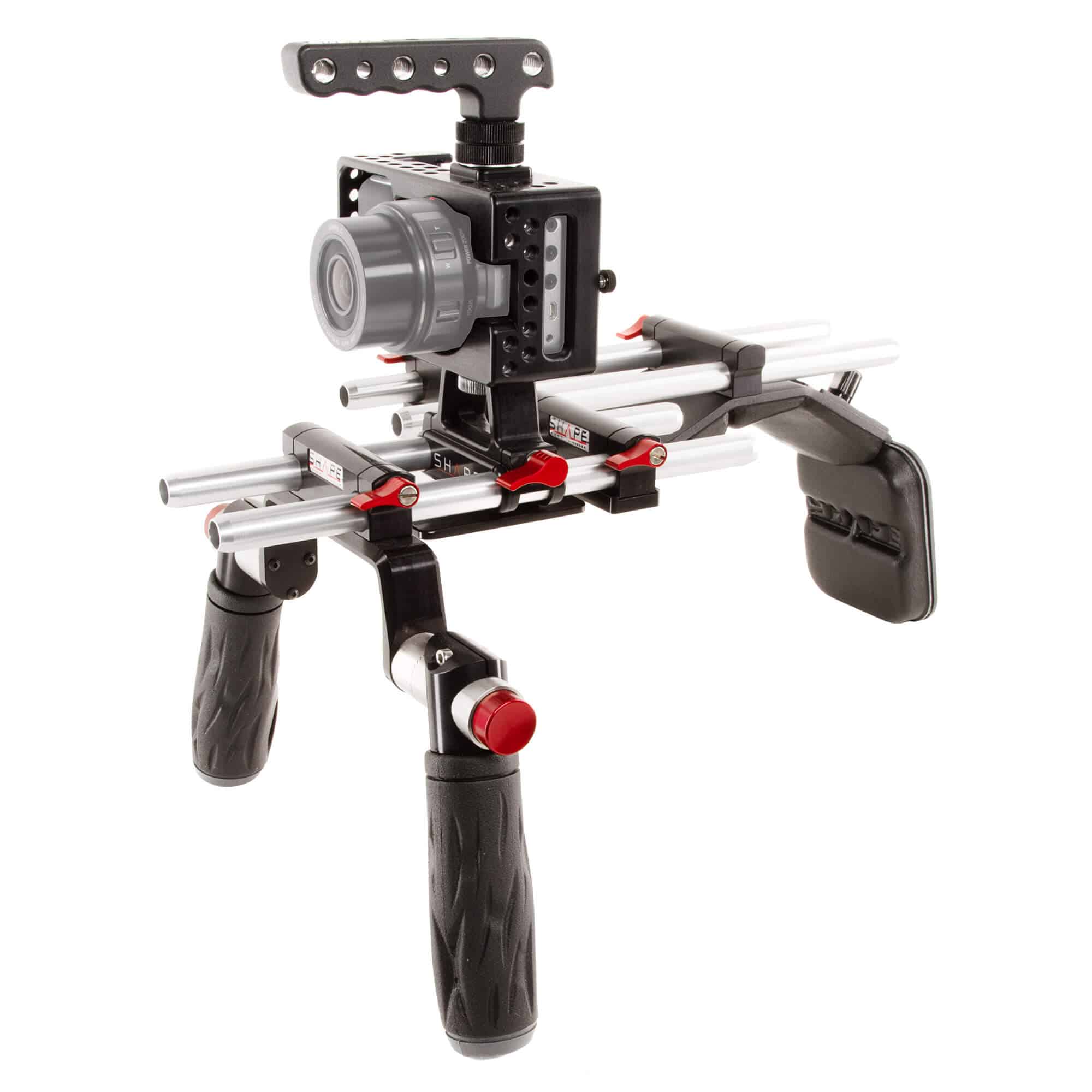 SHAPE Black Magic Offset Rail 15mm 2-Rod Bloc - 2