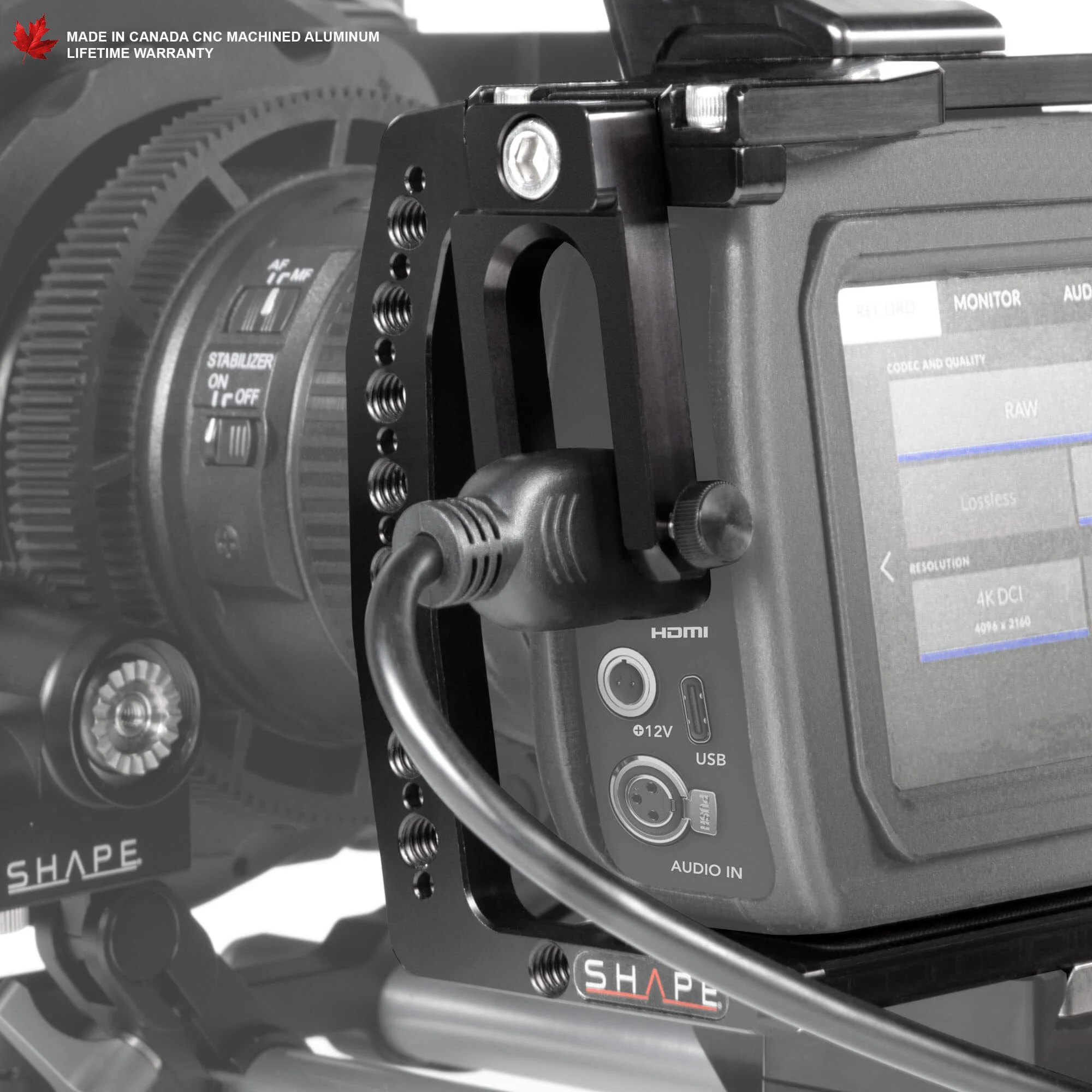 SHAPE BlackMagic Pocket Cinema 4K/6K Offset Shoulder Mount - 5