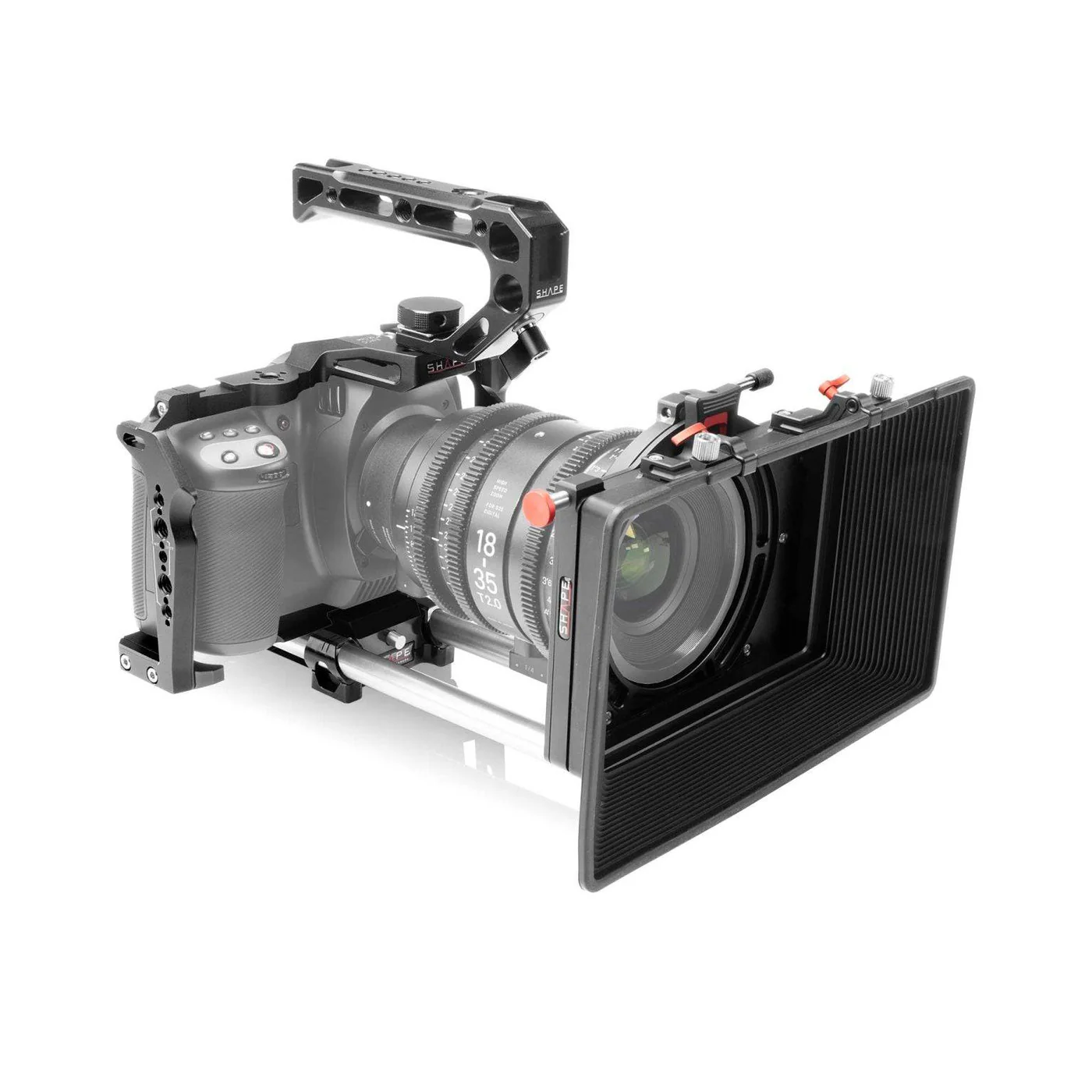 SHAPE Blackmagic Cinema Camera 6K/6K Pro/6K G2 Kit with Matte Box, Follow Focus & Top Handle - 3