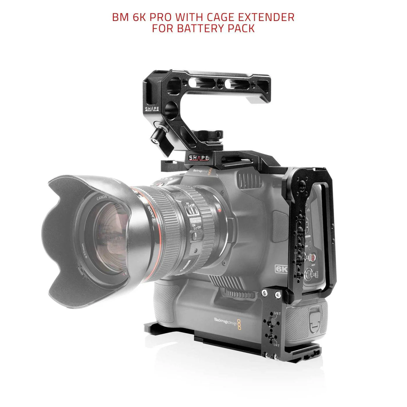 SHAPE Blackmagic Cinema Camera 6K/6K Pro/6K G2 Shoulder Mount - 10