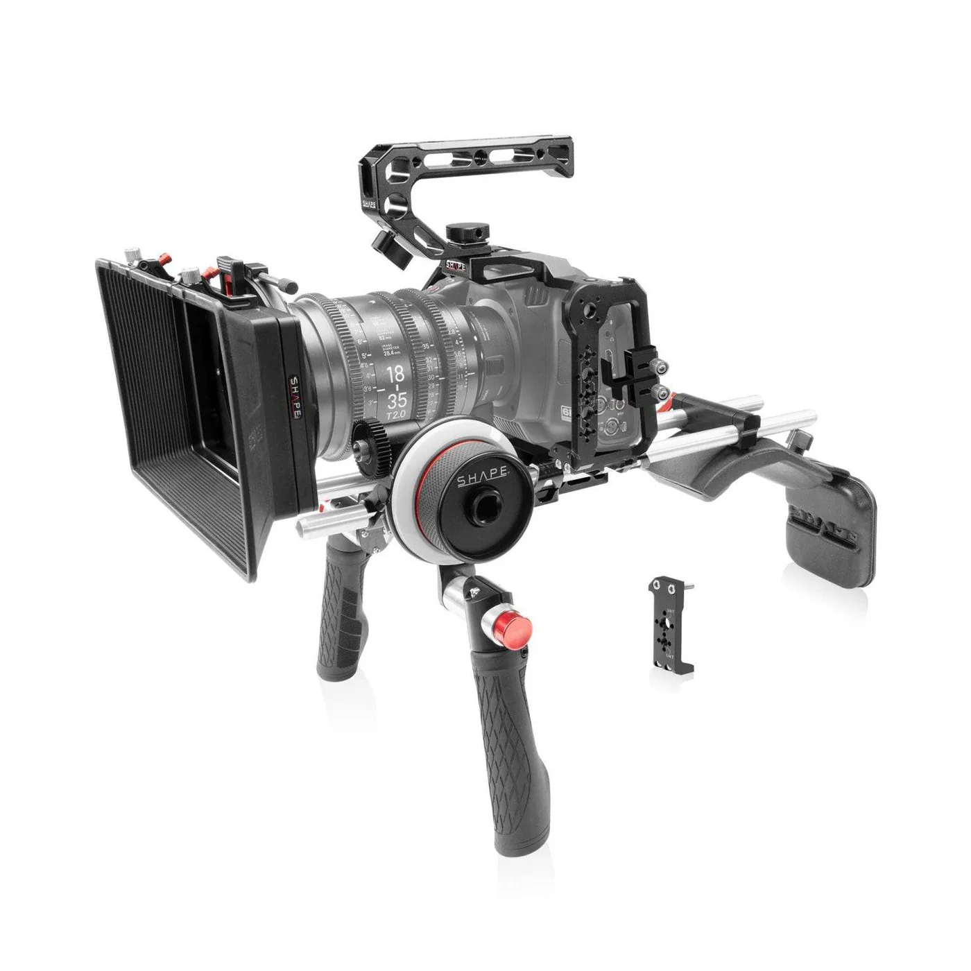 SHAPE Blackmagic Cinema Camera 6K/6K Pro/6K G2 Shoulder Mount Kit – för filmskapare