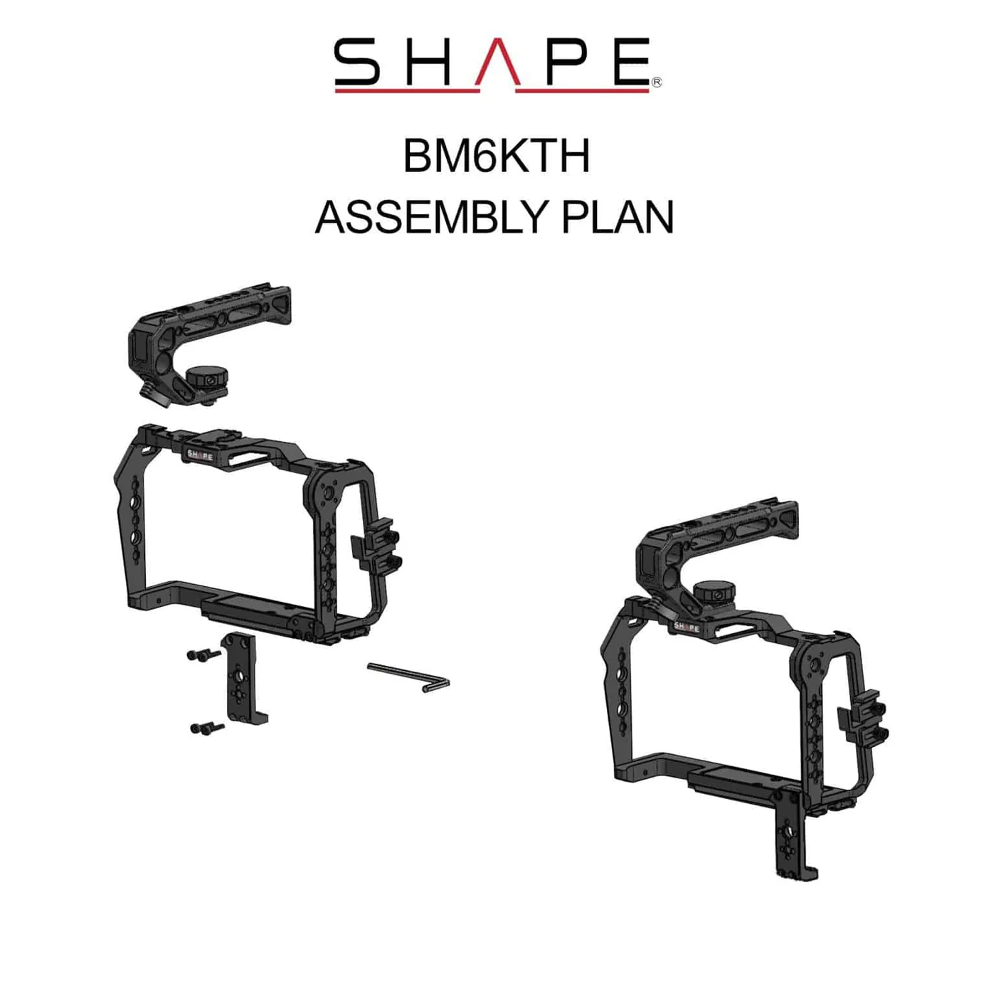 SHAPE CAGE FOR BLACKMAGIC CINEMA CAMERA 6K/6K PRO/6K G2 WITH TOP HANDLE - 13