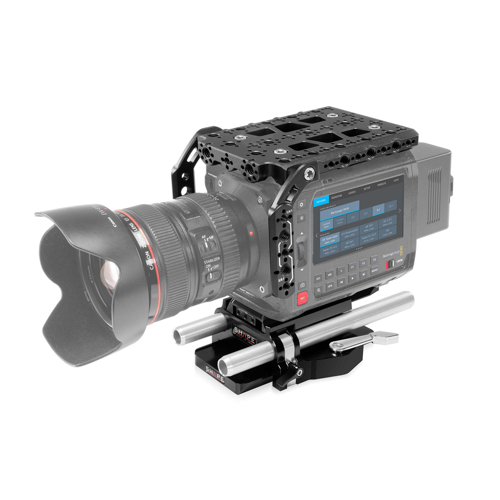 SHAPE CAGE FOR BLACKMAGIC PYXIS 6K WITH 15mm LWS ROD SYSTEM - 3