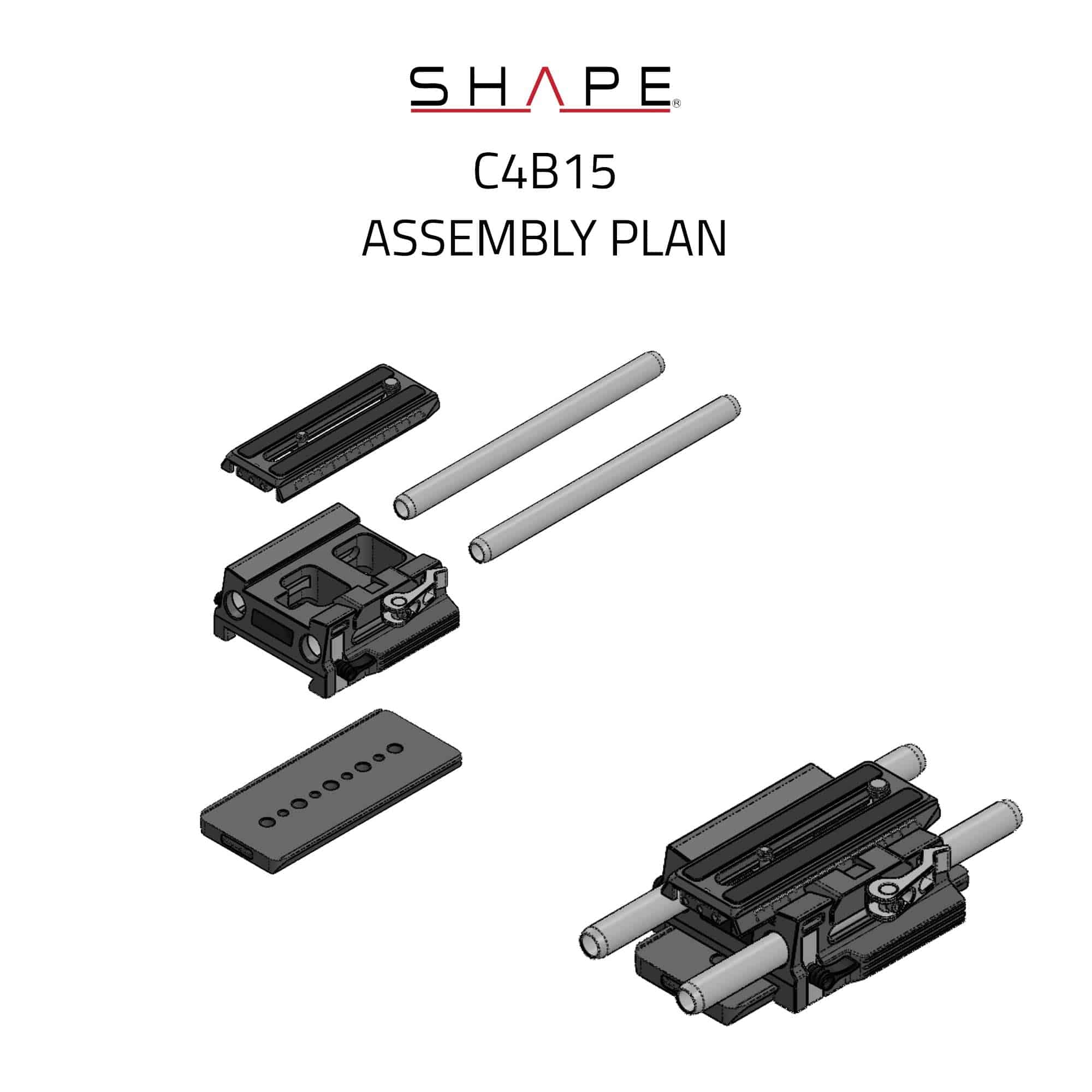 SHAPE CANON C400 15mm LWS BASEPLATE - 8