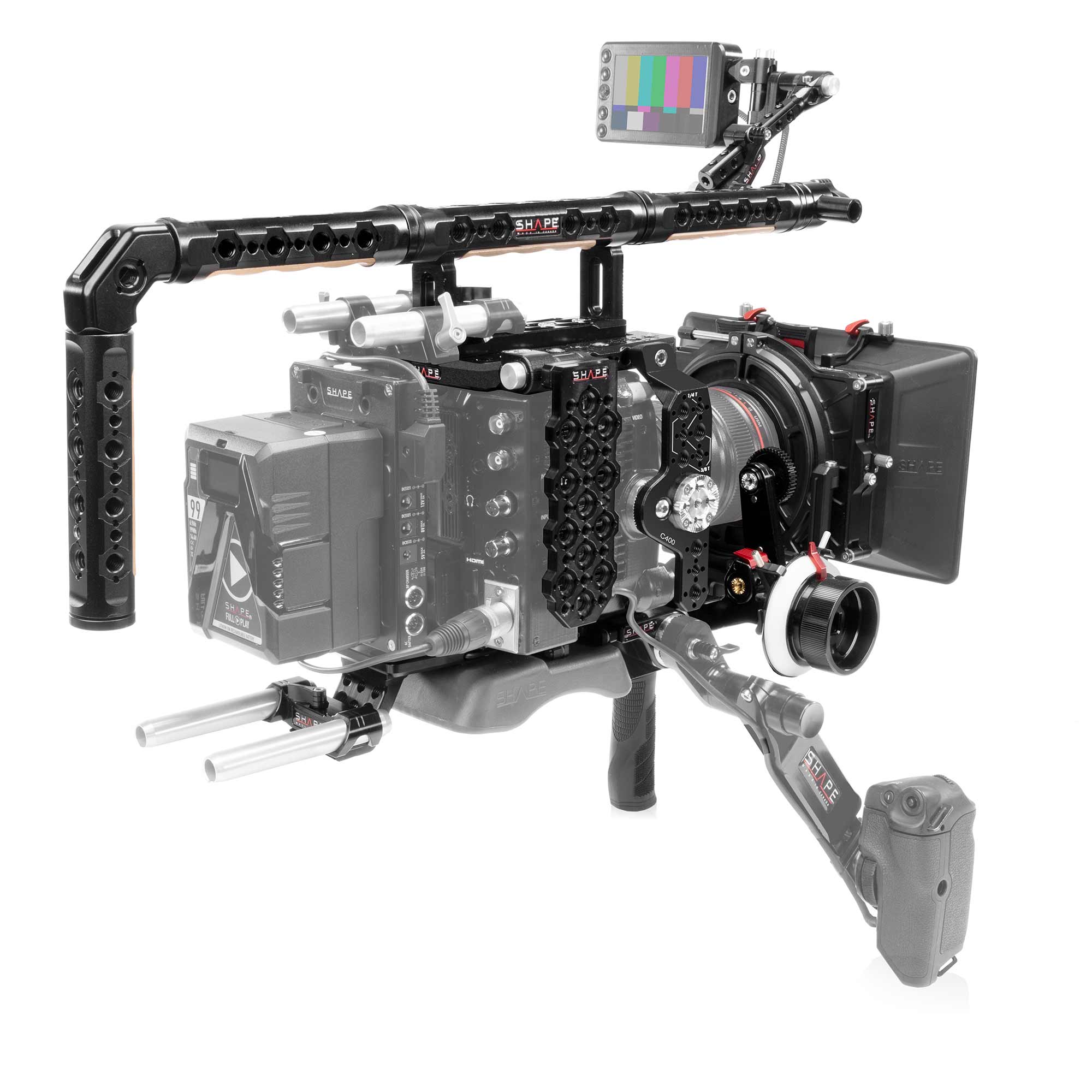 SHAPE CANON C400 CAGE BASEPLATE LONG TOP HANDLE VF WITH MATTEBOX AND FOLLOW FOCUS PRO – för filmskapare