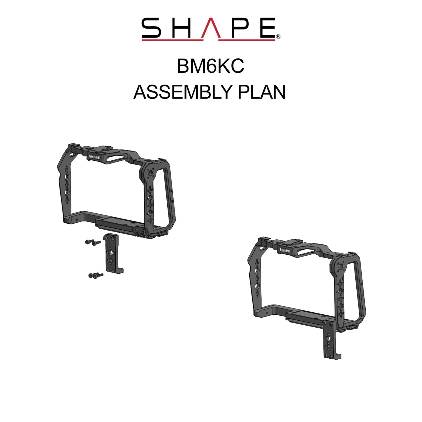 SHAPE Cage for Blackmagic Cinema Camera 6K/6K Pro/6K G2 - 7