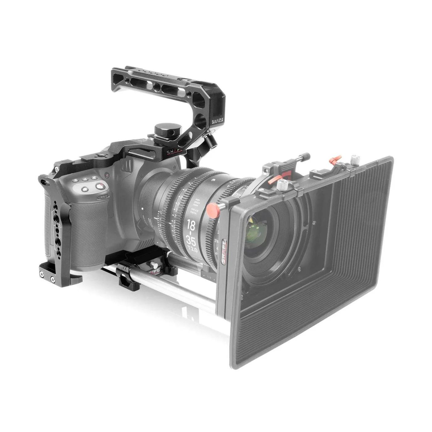 SHAPE Cage for Blackmagic Cinema Camera 6K/6K Pro/6K G2 with Top handle & 15mm LWS Rod System – för filmskapare - 3