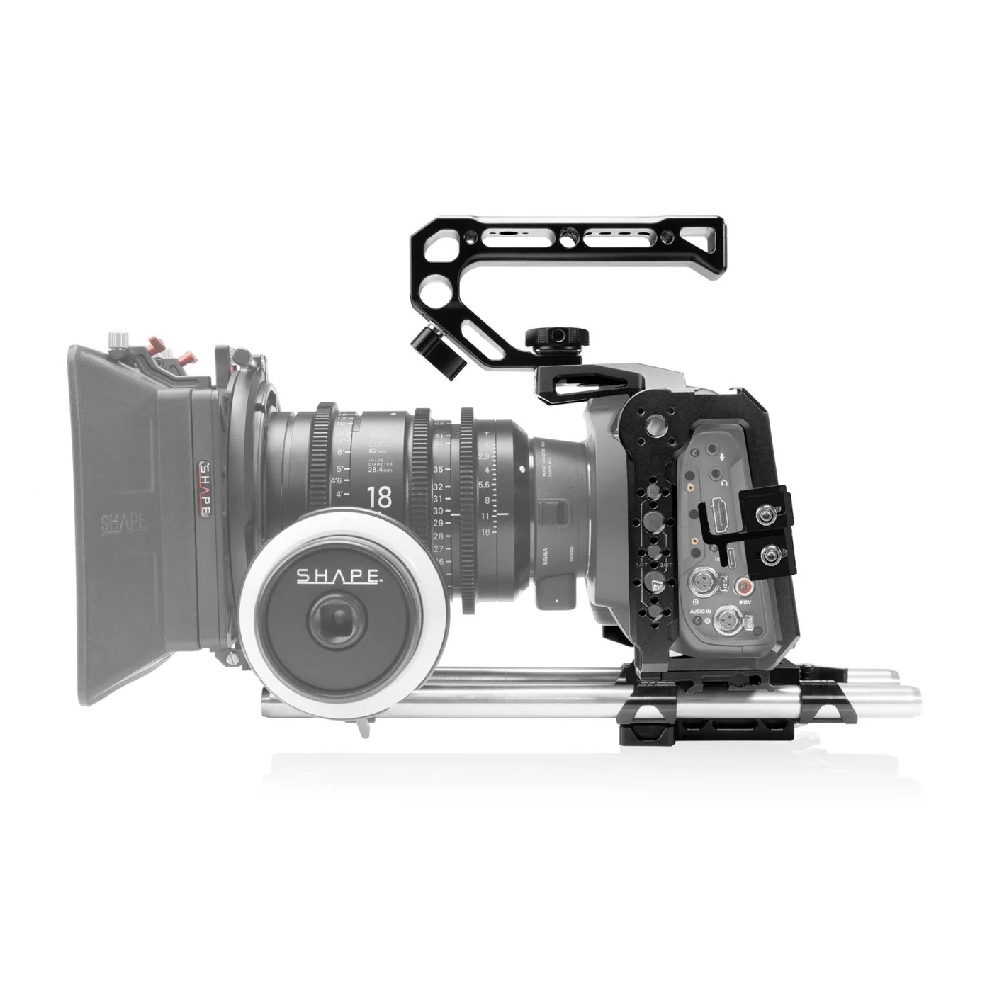 SHAPE Cage for Blackmagic Cinema Camera 6K/6K Pro/6K G2 with Top handle & 15mm LWS Rod System – för filmskapare - 12
