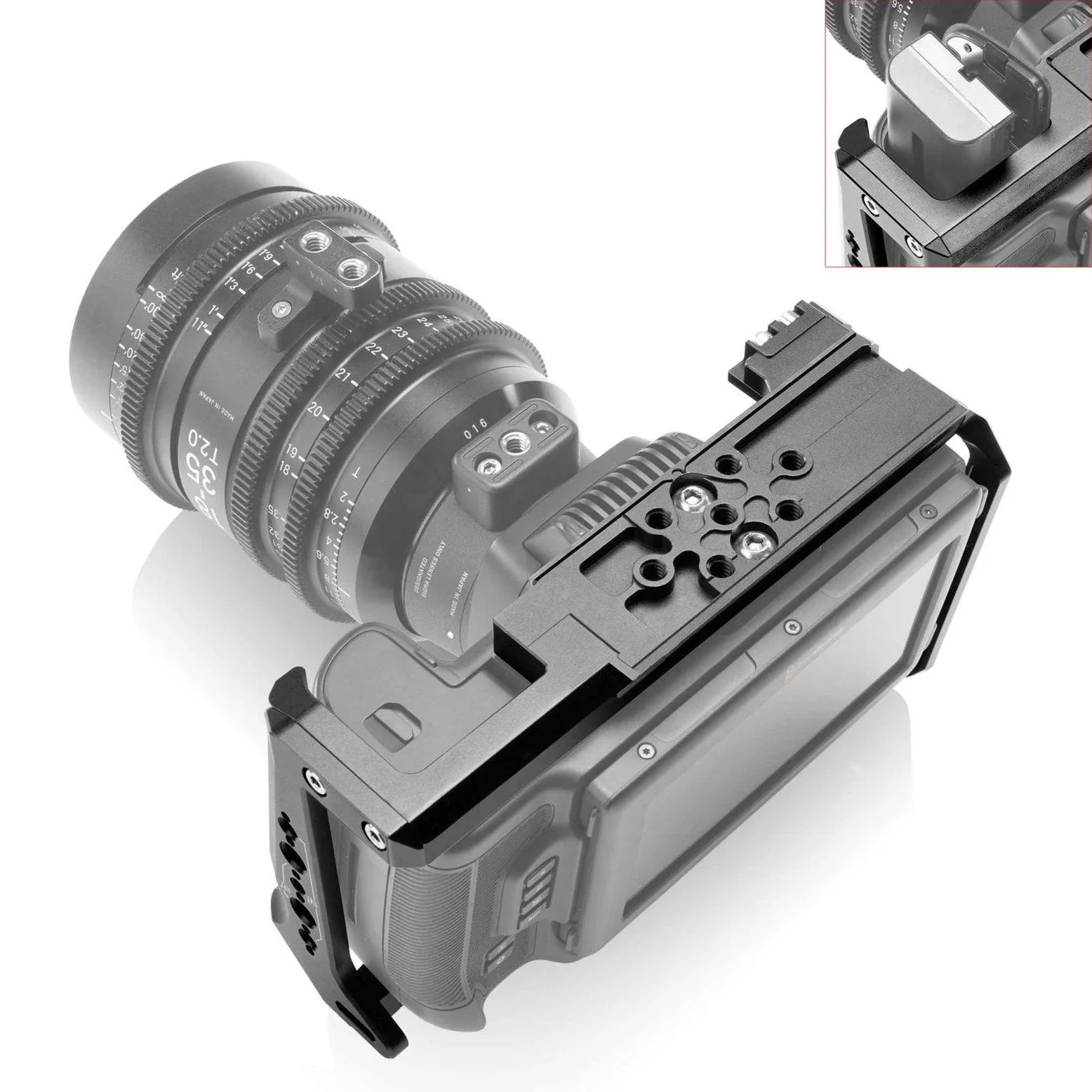 SHAPE Cage for Blackmagic Cinema Camera 6K/6K Pro/6K G2 with Top handle & 15mm LWS Rod System – för filmskapare - 4