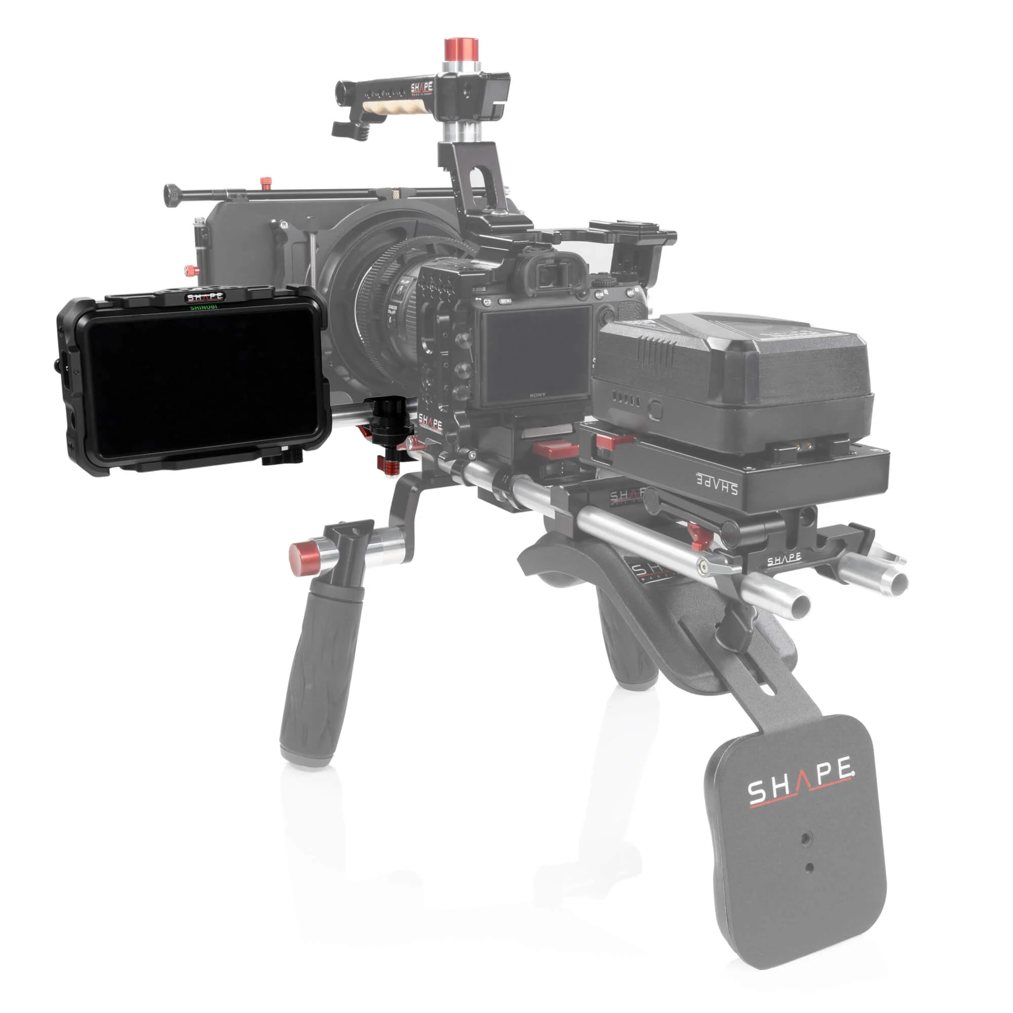 SHAPE Monitor Cage with Swivel Rod Clamp for Atomos Shinobi – för filmskapare - 2