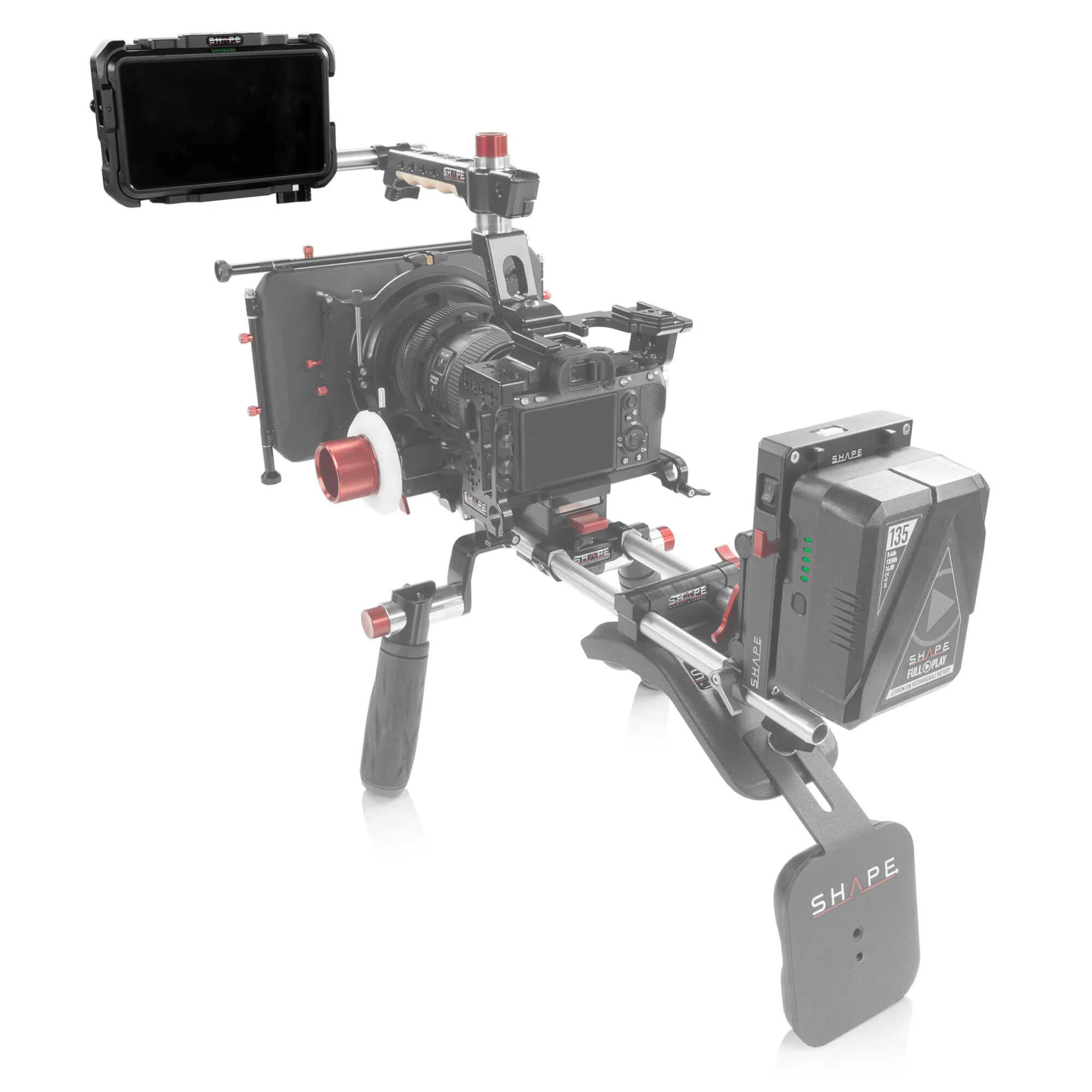 SHAPE Monitor Cage with Swivel Rod Clamp for Atomos Shinobi – för filmskapare - 11