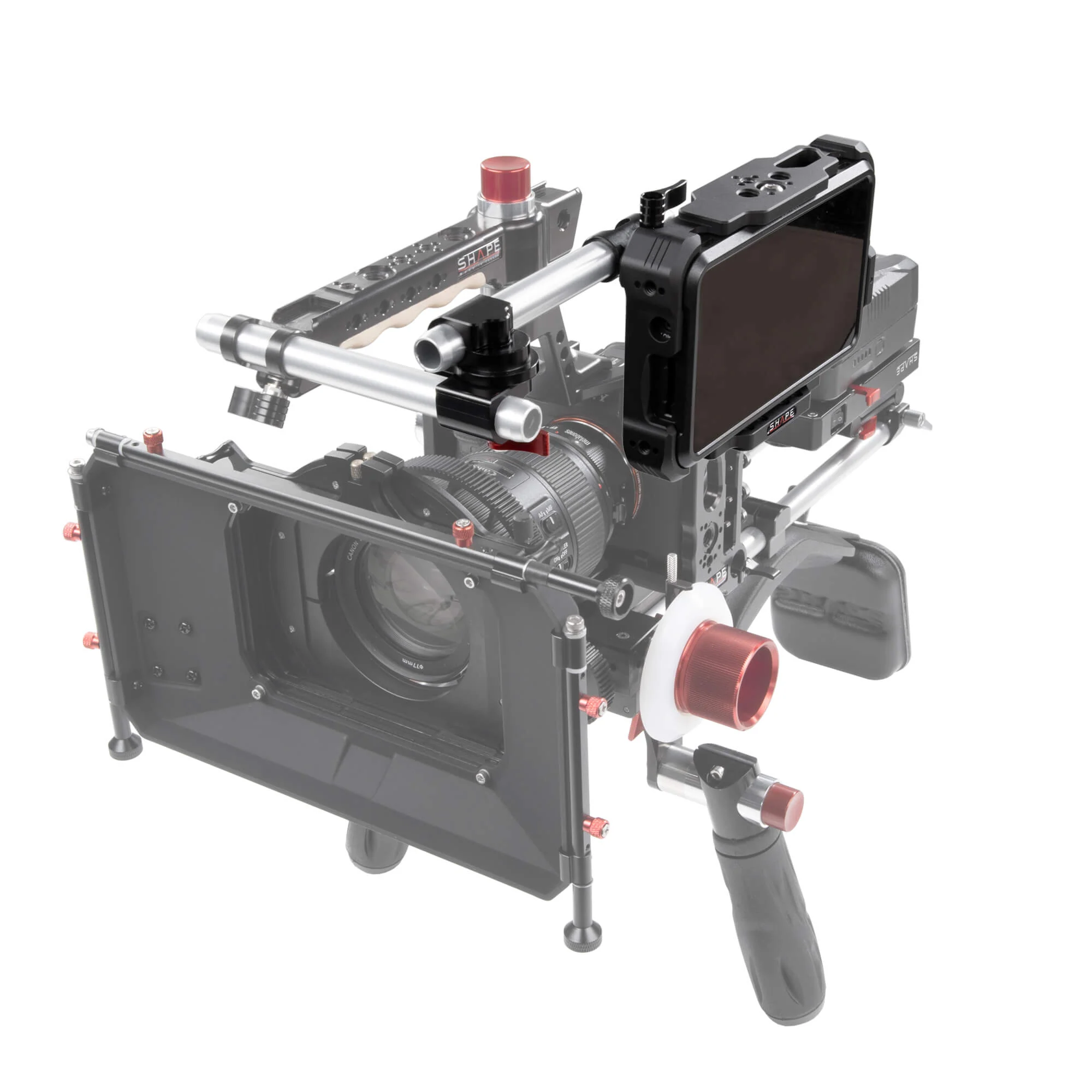 SHAPE Monitor Cage with Swivel Rod Clamp for Atomos Shinobi – för filmskapare - 6