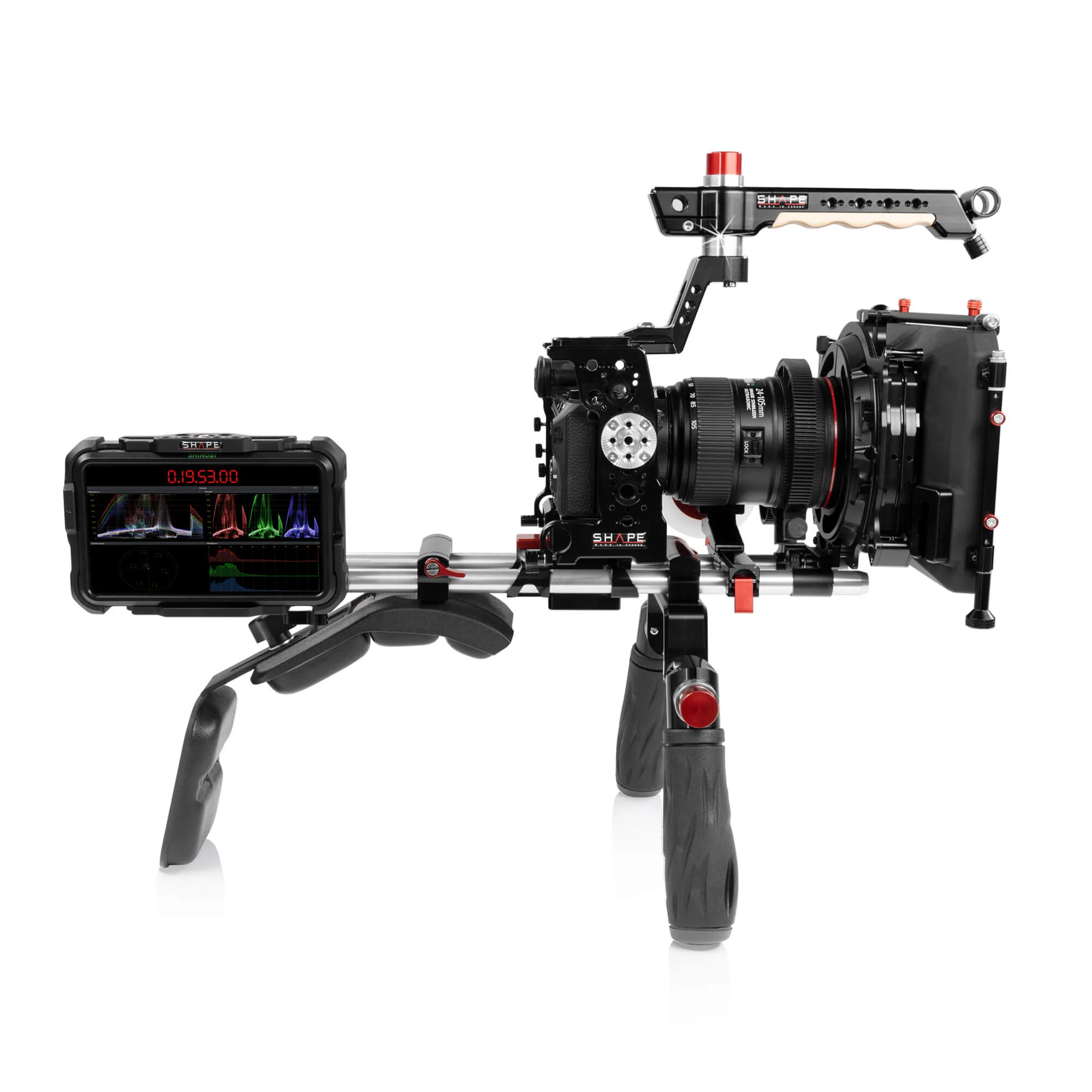 SHAPE Monitor Cage with Swivel Rod Clamp for Atomos Shinobi – för filmskapare - 3