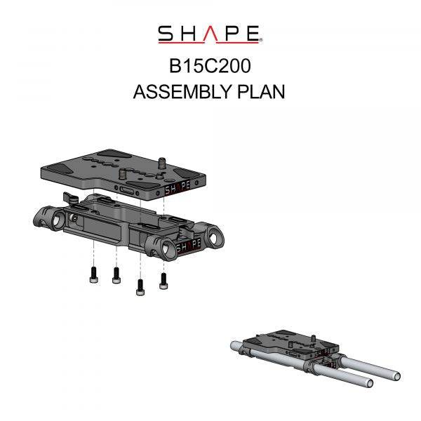 SHAPE Canon C200 15mm Base - 3