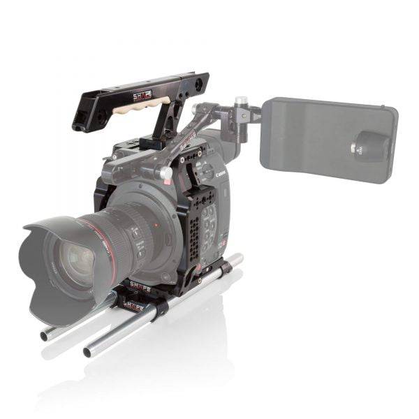 SHAPE Cage with Baseplate, Top Handle & 15mm LWS Rods for Canon EOS C200 – för filmskapare - 2