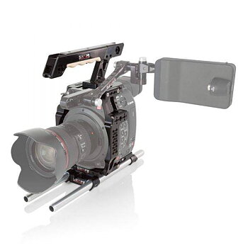 SHAPE Cage with Baseplate, Top Handle & 15mm LWS Rods for Canon EOS C200