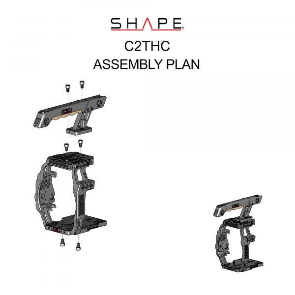 SHAPE Camera Cage with Top Handle for Canon C200/C200B - 6