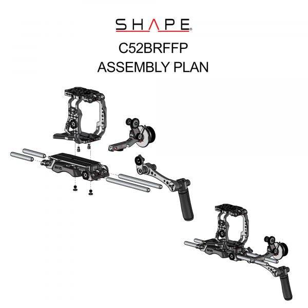 SHAPE Canon C500 Mark II, C300 Mark III Pro Shoulder Rig Kit – för filmskapare - 17