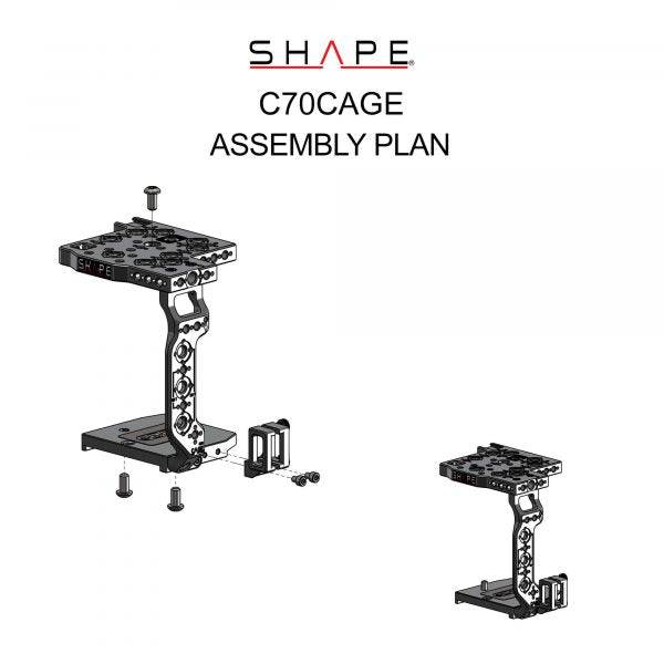 SHAPE Canon C70 camera cage - 14