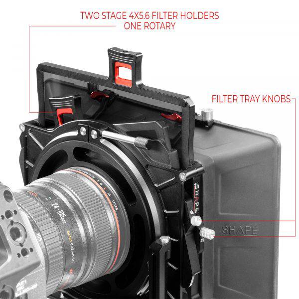 SHAPE Compact REVOLT Shoulder Baseplate with Follow Focus, HAND15Shadow and Matte Box Kit - 15