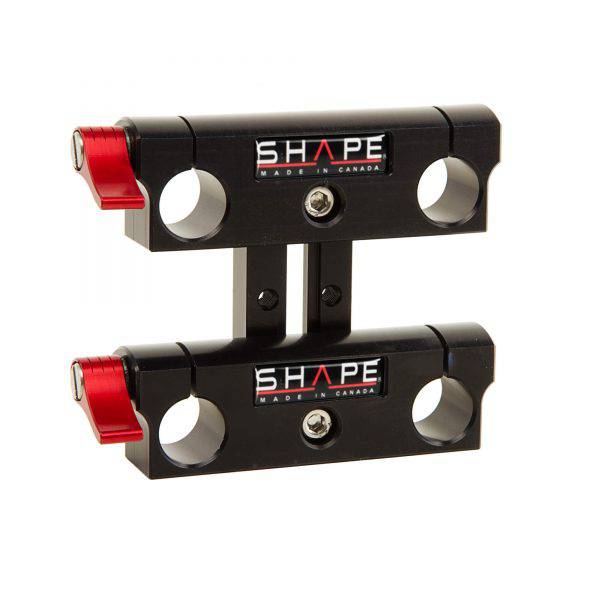 SHAPE DOUBLE SLIDING 15MM ROD BLOC