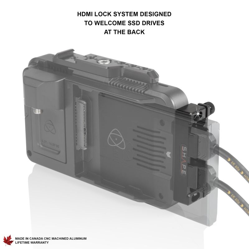 SHAPE HDMI Lock System for 5" Atomos Ninja V Recording Monitor – för filmskapare - 2