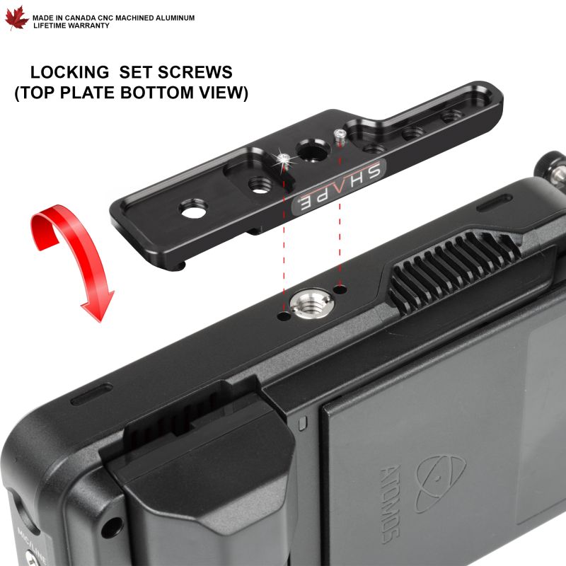 SHAPE HDMI Lock System and Top Plate Kit for 5" Atomos Ninja V - 3