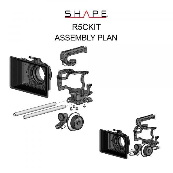 SHAPE Kit mit Matte Box Follow Focus for CANON R5C/R5/R6 - 12